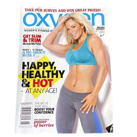 Oxygen Fitness Magazine u November 2013 Michele Levesque Cover Vol 16 Is 6 No 16 - Picture 1 of 9